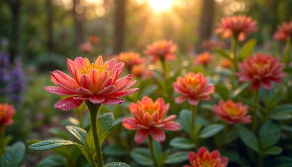 Tranquil Botanical Garden at Dawn