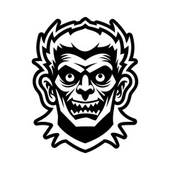 A solid style icon of haunted portrait symbol