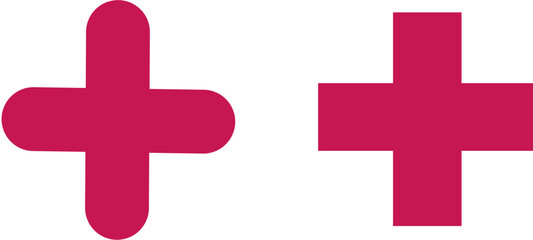 Fototapeta premium Red Cross Icon Representing Healthcare