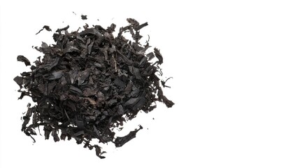Fine Black Organic Mulch for Soil Enrichment and Moisture Retention