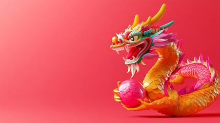 Fototapeta premium chinese dragon statue