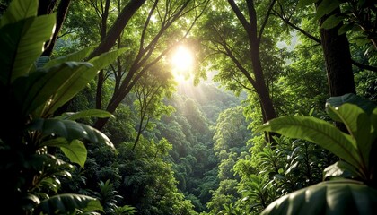 Tropical Rainforest Canopy in Puerto Rico