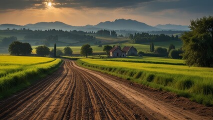 Obraz premium Rural landscape