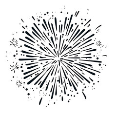 Obraz premium Hand-drawn confetti explosion icon
