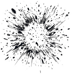 Hand-drawn confetti explosion icon