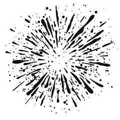 Obraz premium Hand-drawn confetti explosion icon