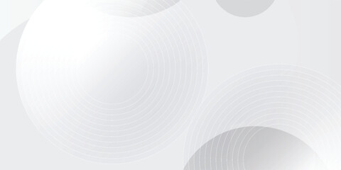 White geometric abstract background overlap layer on bright space with lines effect decoration art