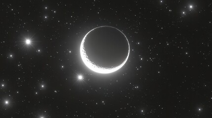 Crescent Moon and Stars