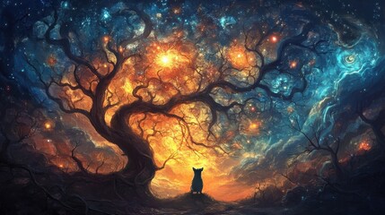 Cosmic Tree and Dog.