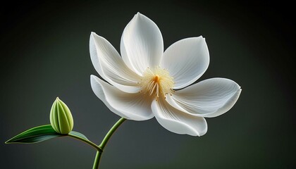 white magnolia flower