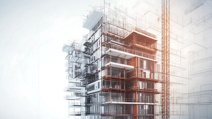 Sunlit design studio showcasing architectural drafting table and organized blueprints image