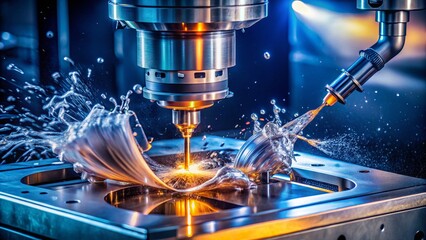 Precision CNC Milling: Industrial Fashion Meets High-Tech Manufacturing - Oil Coolant Machining