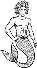 Fantasy line drawings