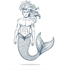 Fantasy line drawings