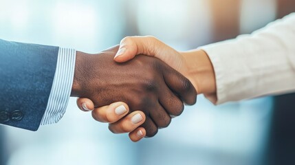 Business Agreement Handshake Office Photograph Professional Environment Close-Up Trust Building