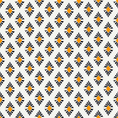 Paint brush rhombuses ornament. Seamless lozenges pattern. Hand drawn diamonds backdrop. Tiles wallpaper. Ethnic motif. Geometric background. Digital paper. Geometrical textile print.