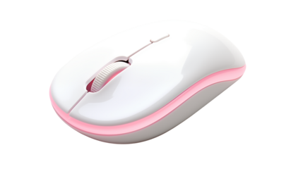 Wireless Computer Mouse Pink Illumination Technology Gadget Office Productivity
