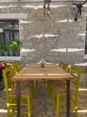 table and chairs