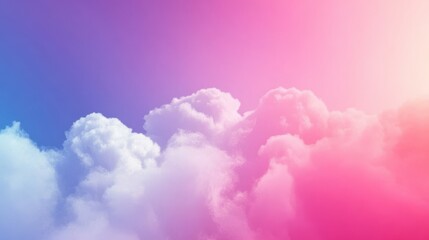 Fototapeta premium Colorful Cloud Composition with Digital Gradients