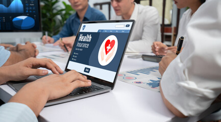 Health insurance web site brisk registration system for easy form filling