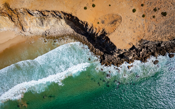 seaside, sea, ocean, luxury, trip, travel, vacation, aerial, drone, topdown, summer, sun, rocks, cliffs, green, water, summer, sun