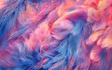 Obraz premium Wool fibers in extreme macro, warm and fluffy appearance
