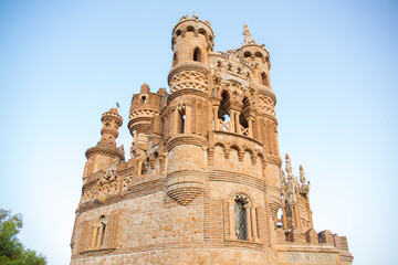 Castillo de Colomares located near Benalmádena, Andalusia, in Spain. It is a monument, in the form...