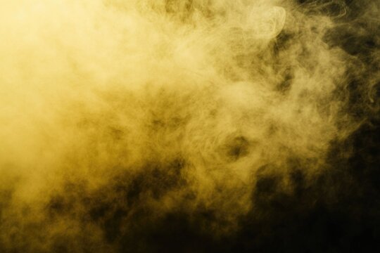 A yellowish smokey background with a blackish background. The smoke is yellowish and it is in the background