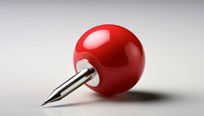 push pin isolated on white