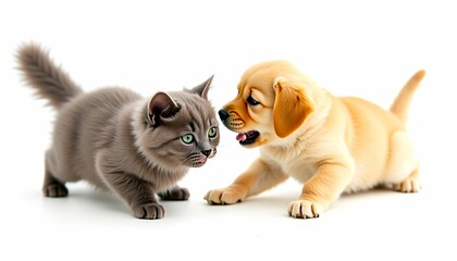 Obraz premium kitten and puppy