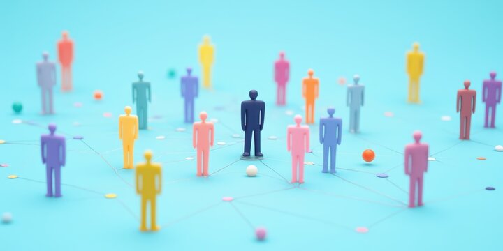 a group of people are connected to each other