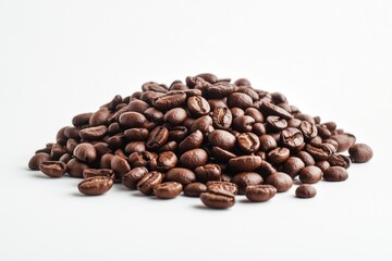 Obraz premium Pile of dark roasted coffee beans. Great for a strong brew.