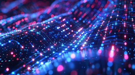 Obraz premium Abstract Data Flow Visualization
