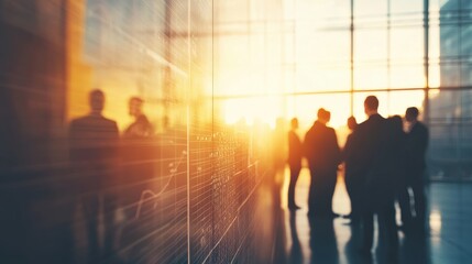 Modern Team Collaboration in Soft Light Setting