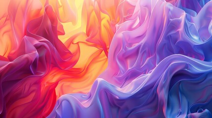 Fototapeta premium Abstract Colorful Fabric Drape