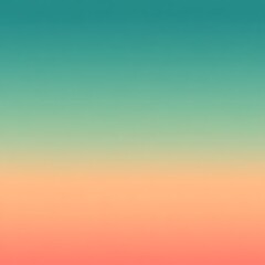 Naklejka premium Teal to coral gradient background.
