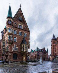 Obraz premium The Unesco World Heritage Speicherstadt in Hamburg, Germany