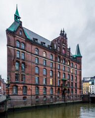 The Unesco World Heritage Speicherstadt in Hamburg, Germany