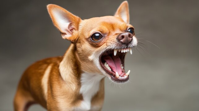 Aggressive Chihuahua with Engaging Background - Powered by Adobe
