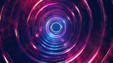 Abstract Circular Light Pattern