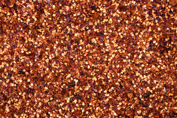 background of crushed chili flakes.