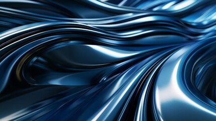 Fototapeta premium Abstract Blue Swirls