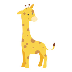 Cartoon Giraffe illustration vector icon