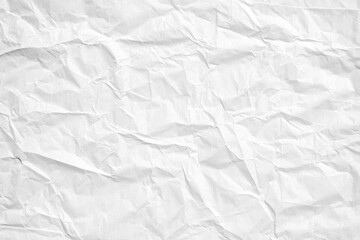 Wrinkled White Paper Texture Background