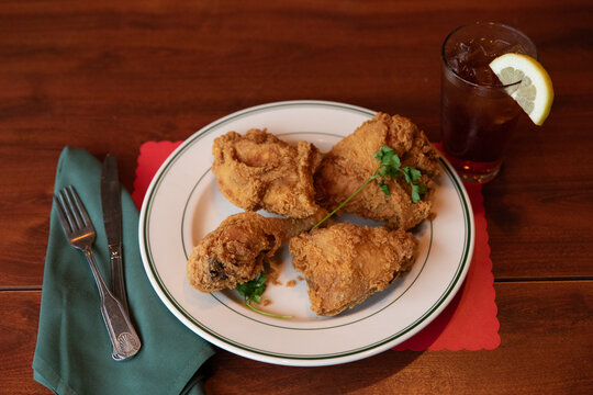 plate of fried chicken