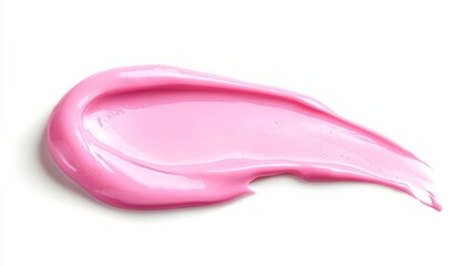 Pink Cream Swatch: Beauty Product Texture for Skincare and Makeup