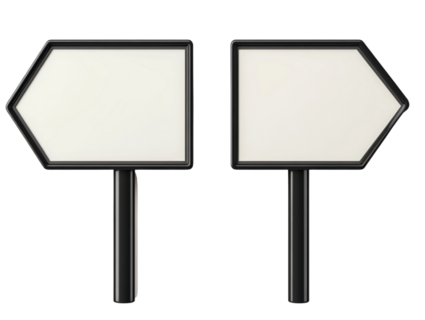 Isolated Arrow Sign Boards