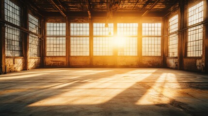 Bright Vintage Factory with Textured Distress