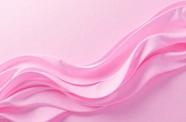 Soft pink fabric folds creating a flowing and elegant abstract composition in gentle tones
