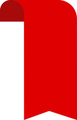 Obraz premium Label Red Ribbon tag banner - sticker sale badge promotion Editable SVG